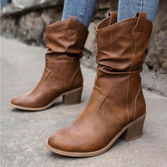 Woman brown boots size 8 - Picture 1 of 2